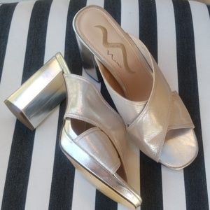 Silver Nina sandles!